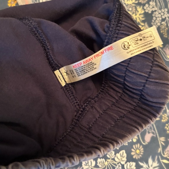 Free People Navy Jogger set Pants top size Large new - Picture 7 of 8